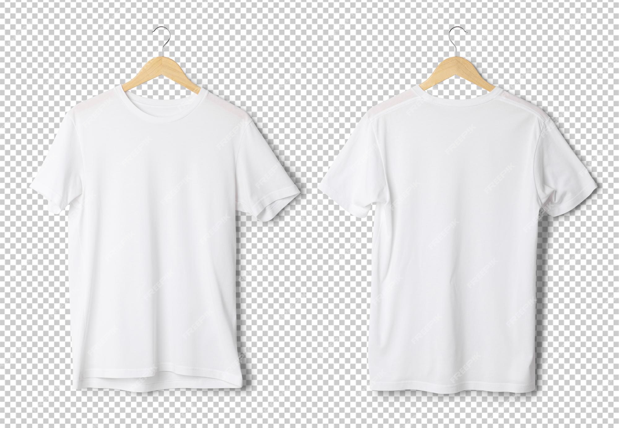 Blank White Tshirt Template Front And Back View Stock Illustration ...