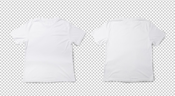 Premium PSD | White t shirt mockup realistic tshirt