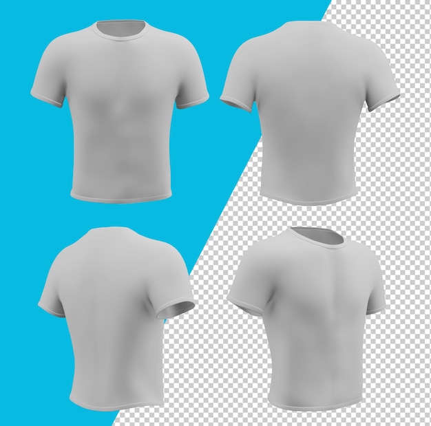 白いTシャツのモックアップ、半袖のTシャツ