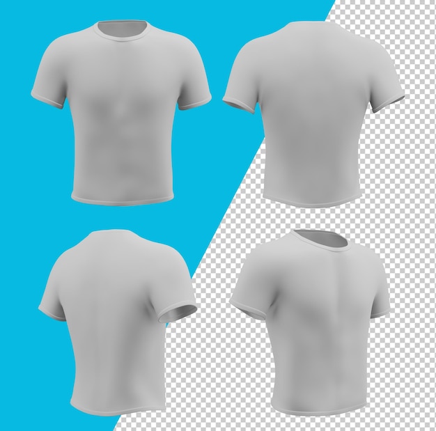 Mockup di t-shirt bianca, maglietta a maniche corte