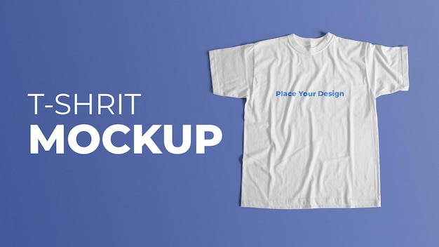 Premium PSD | White t-shirt realistic mockup