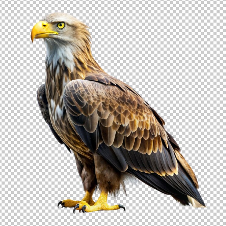 PSD white tailed full body eagle
