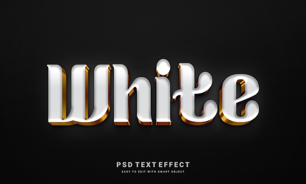 PSD white text effect