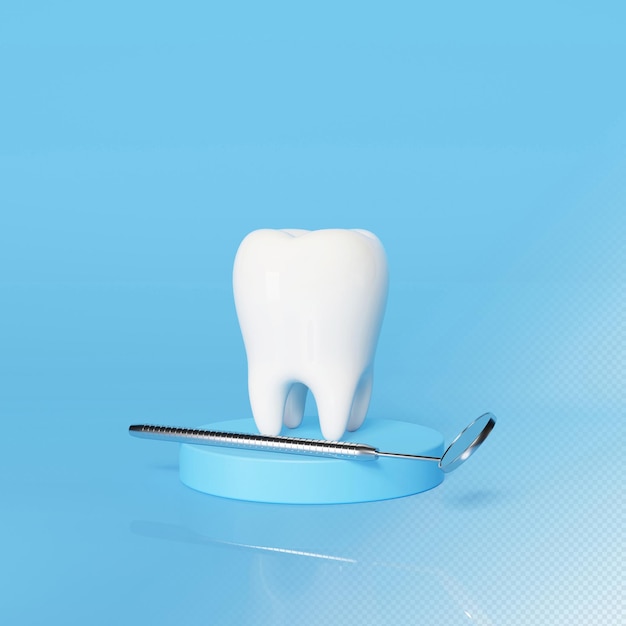 PSD white tooth implant implant cut healthy tooth or dental surgery