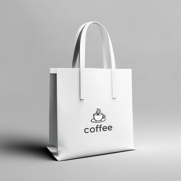 PSD white tote bag psd mockup