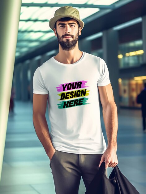 White tshirt mockup design