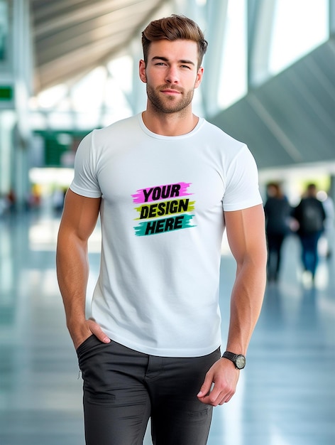 White tshirt mockup design