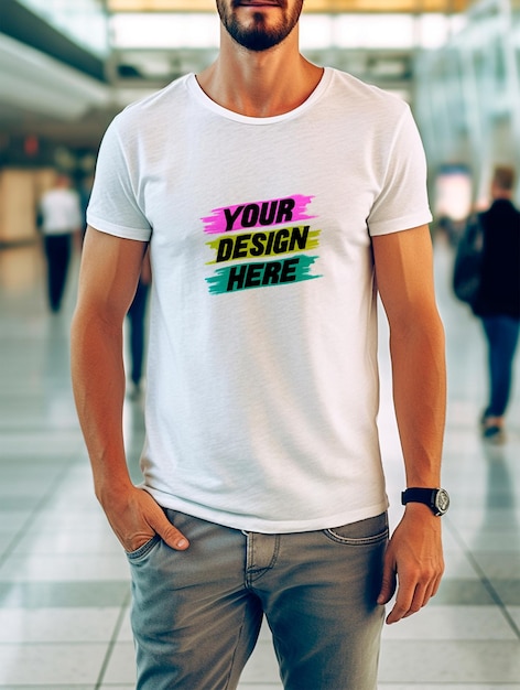 White tshirt mockup design