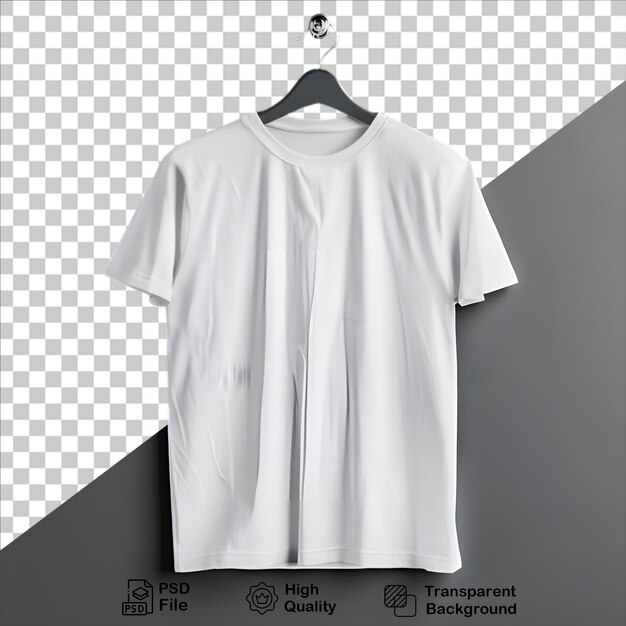 PSD white tshirt mockup on gray background include png file