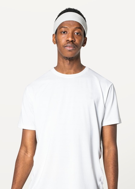 ホワイトTシャツ モッケージ PSD ヘッドバンド メンズ スポーツウェア