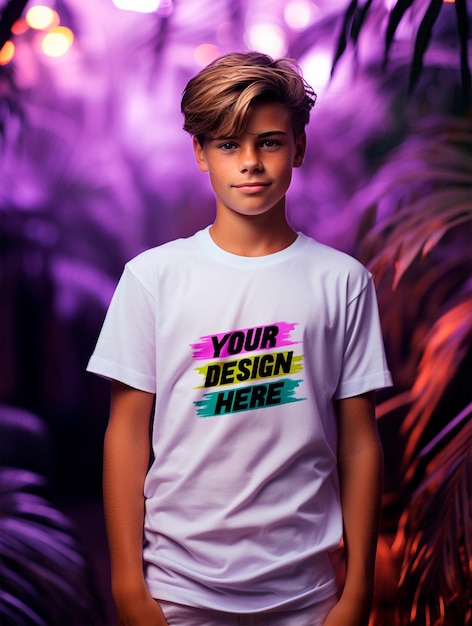 White tshirt mockup psd