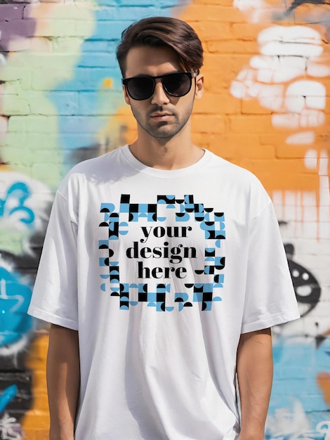 PSD white tshirt psd mockup template unisex merch tee showcase print on demand