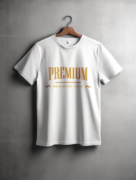 Premium PSD | White tshirts mockup psd