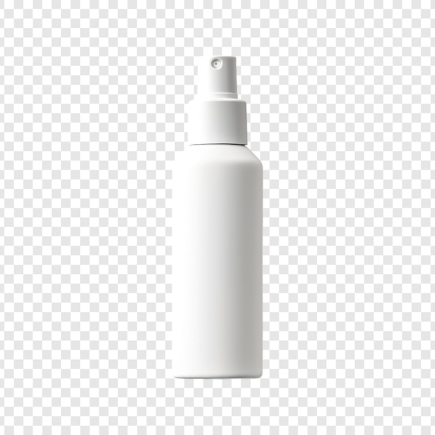 PSD white tubes of spray on a transparent background