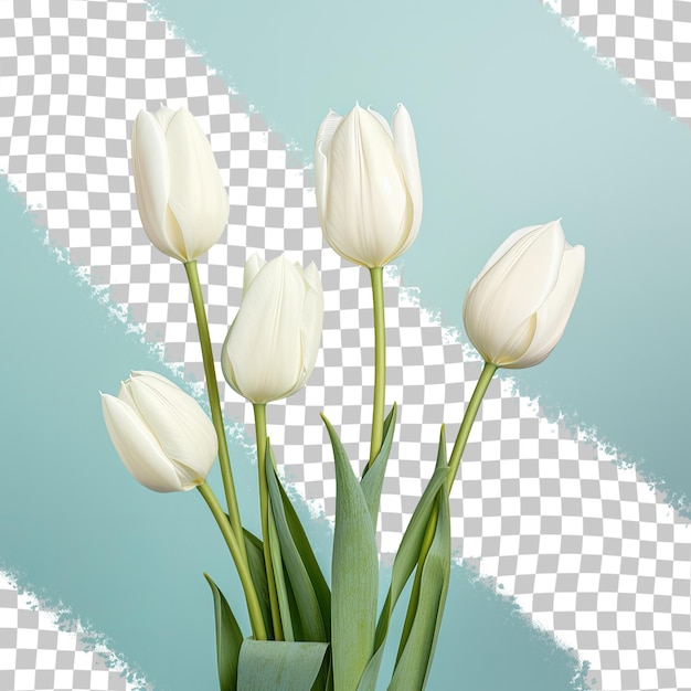 PSD white tulip backdrop