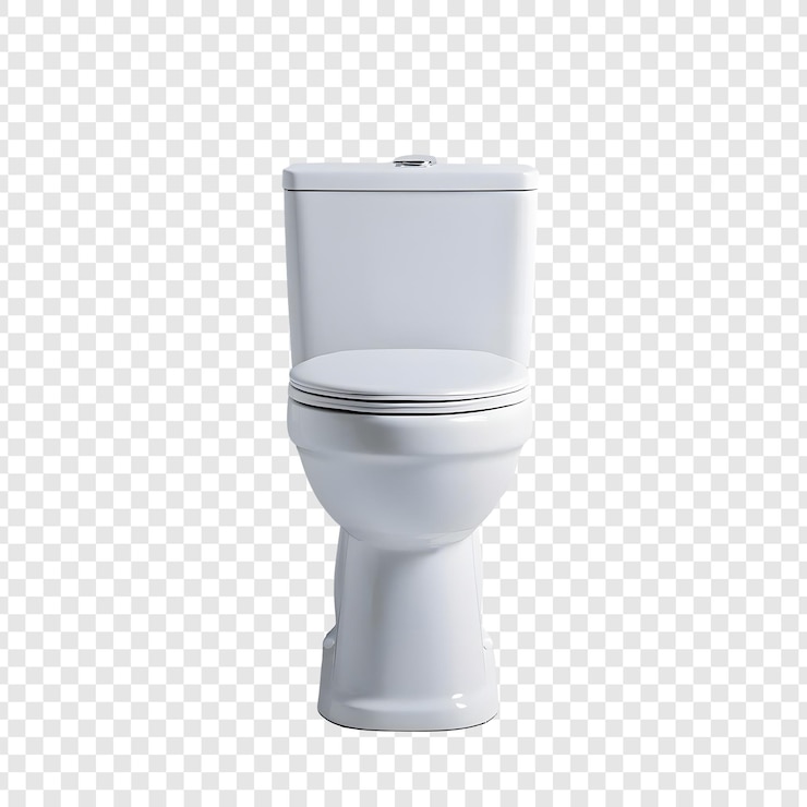 PSD white two-piece toilet