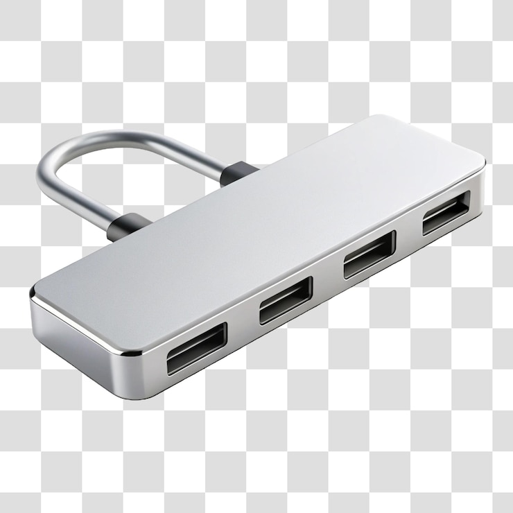 PSD a white usb drive electronics product isolated png image on transparent background