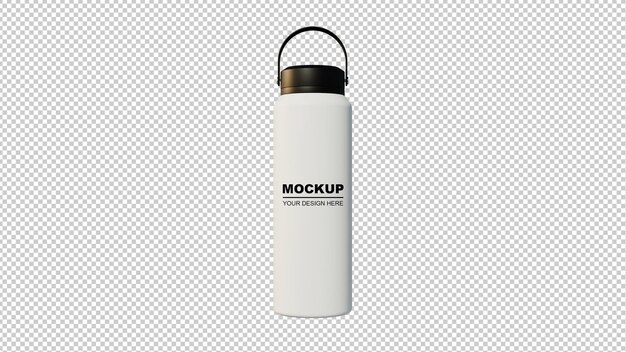 PSD a white water bottle