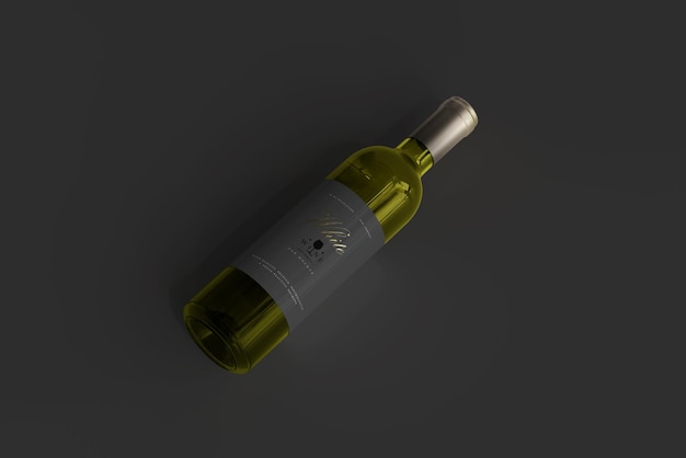 White Wine Bottle Mockup