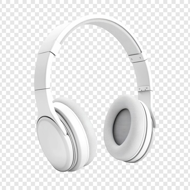 PSD white wireless headphones music audio technology