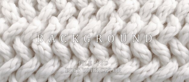PSD white woven cloth background macro datail