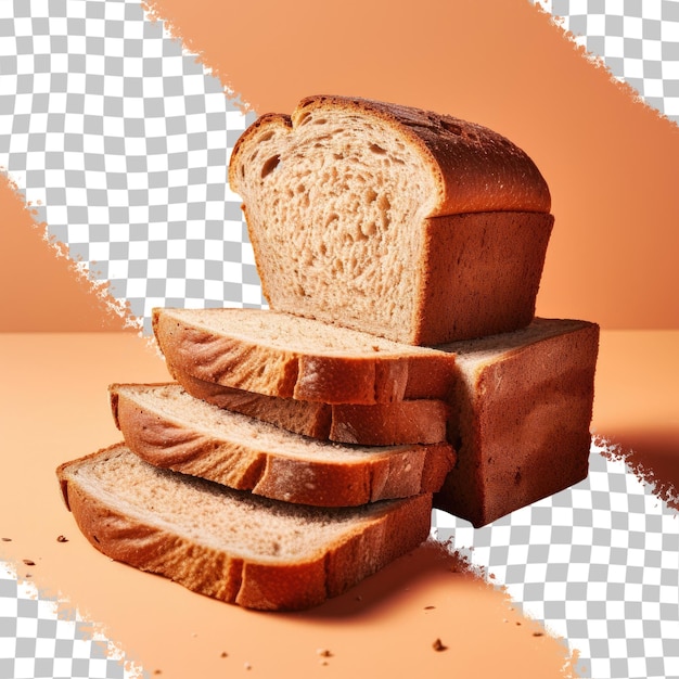 PSD whole grain bread on a transparent background