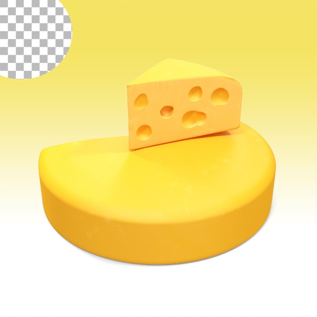 A whole head of yellow cheese with a cut piece