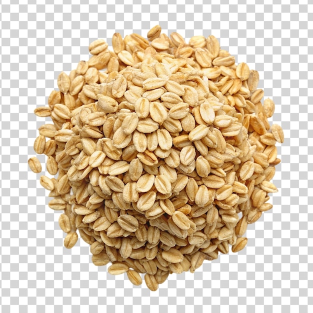 PSD whole oats isolated on transparent background