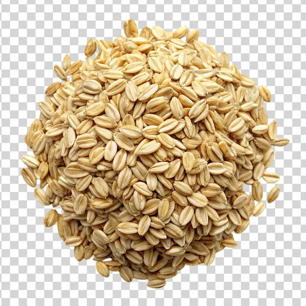 PSD whole oats isolated on transparent background