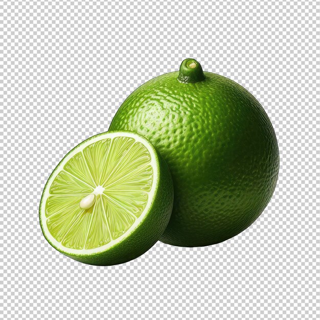 PSD png di clipart di lime sano