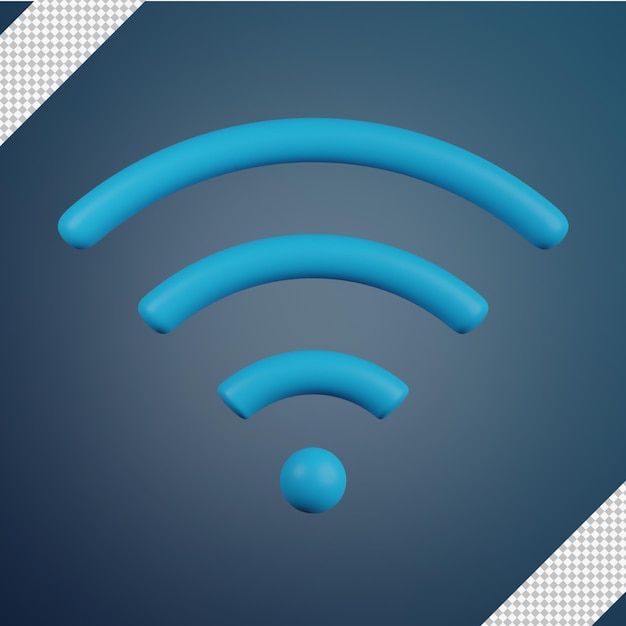 Wi-Fi ilustracja 3D