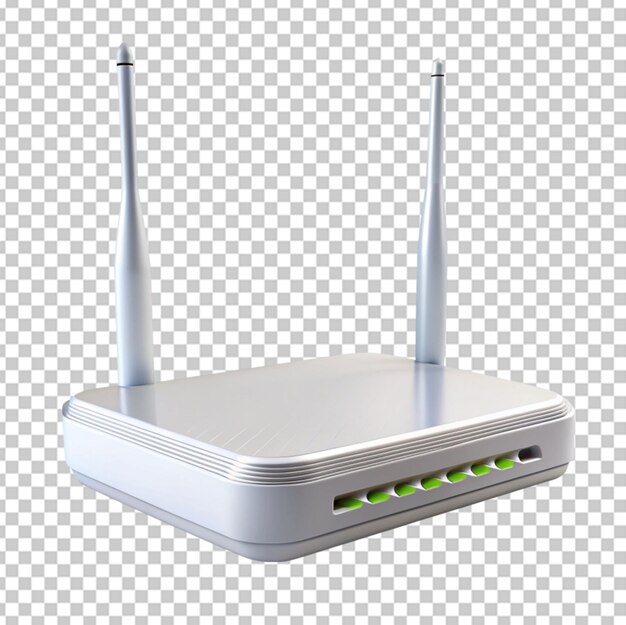 PSD wi-fi router przezroczyste tło