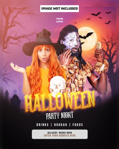Wiadomość o imprezie Halloween
