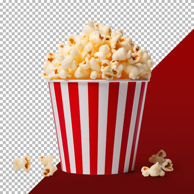 PSD wiadro do popcornu na przezroczystym tle png