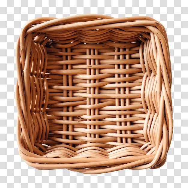 PSD wicker basket isolated on transparent background png psd