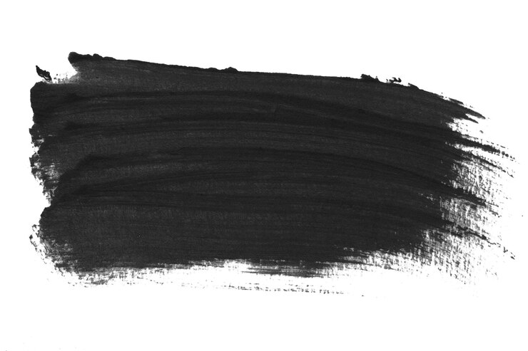 PSD wide smear of blended black pencil on an empty background