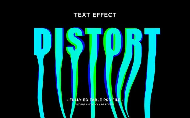 PSD wide text effect