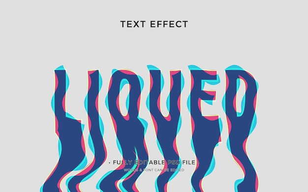 Wide text effect