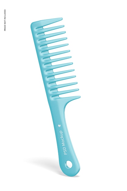 PSD wide tooth comb mockup