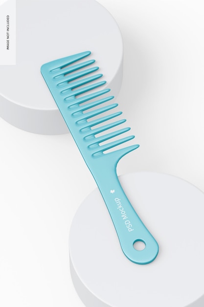 PSD wide tooth comb on surfaces mockup