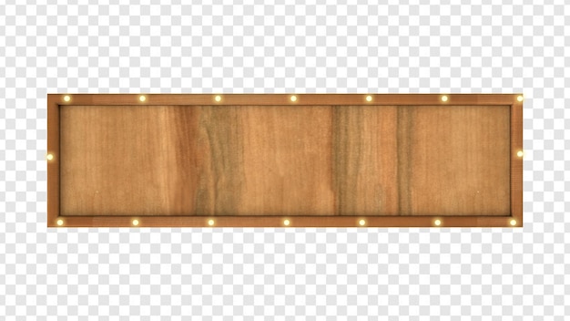 Wide wooden panel with lamps