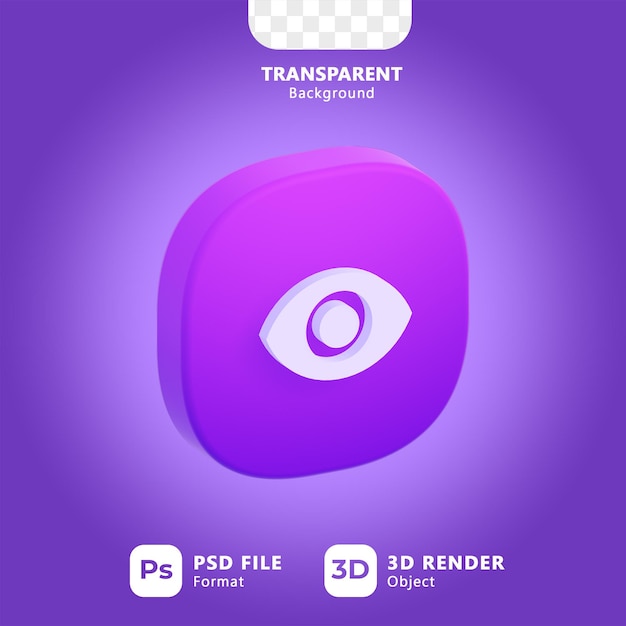 PSD widoczność zestaw ikon akcji 3d fioletowe elementy interfejsu użytkownika gradientu