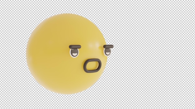 Widok Z Boku Zamyślony Emoji Png