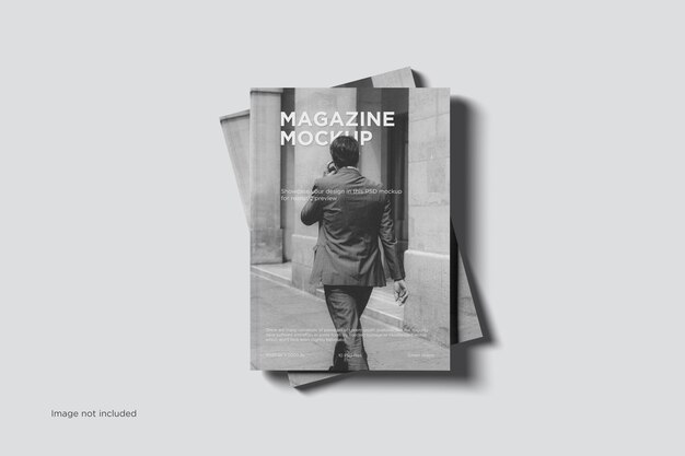 Widok z góry makiety magazynu okładki A4