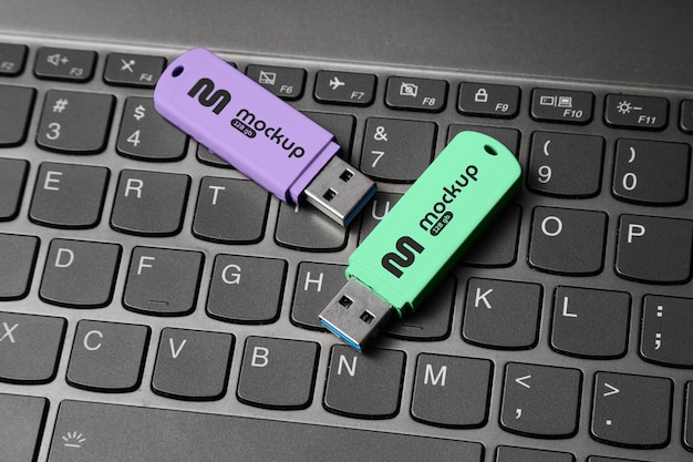 Widok Z Góry Na Projekt Makiety Usb