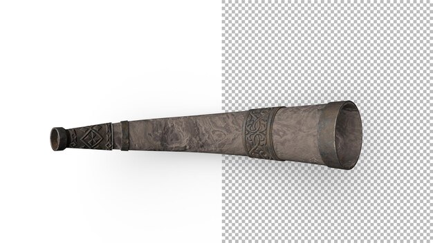 Widok z góry Warhorn z cieniem renderowania 3d