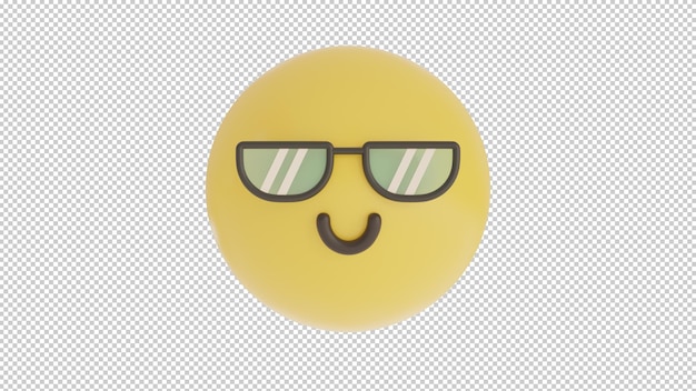 Widok Z Przodu Fajne Emoji Png