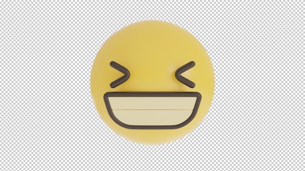 PSD widok z przodu wdzięczny emoji png