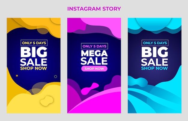Wielka wyprzedaż szablon historii na Instagramie