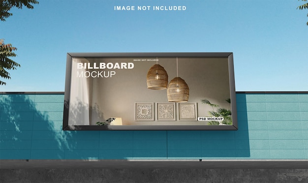 Wielki Model Billboardu Psd